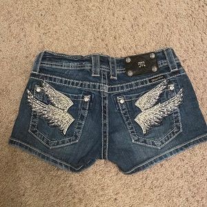 Miss Me Jean Shorts, Size 26. Gently Used.